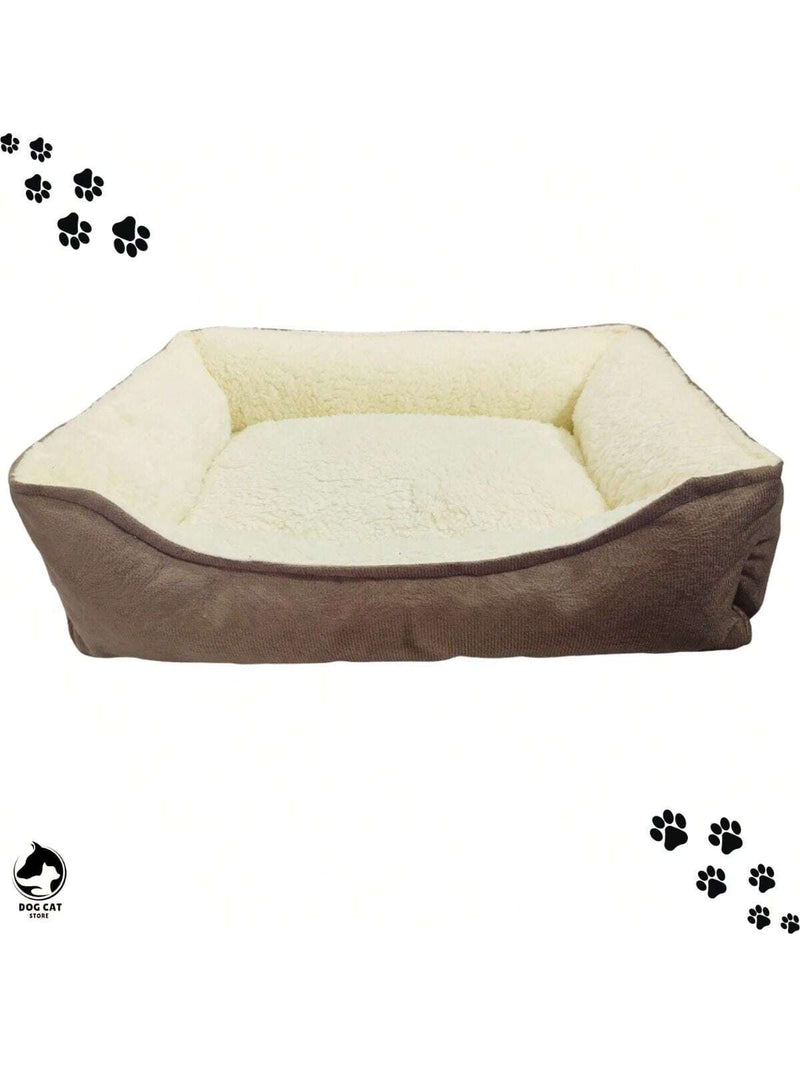 Cama Pet Luxo Caminha De Suede Confort 50 X 40 Enchimento Siliconado E Ziper Reforçado Cachorros E Gatos Medios