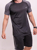 Conjunto Masculino DryFit Camiseta Masculina + Short Academia Camisa Manga Curta e Bermuda Fitness