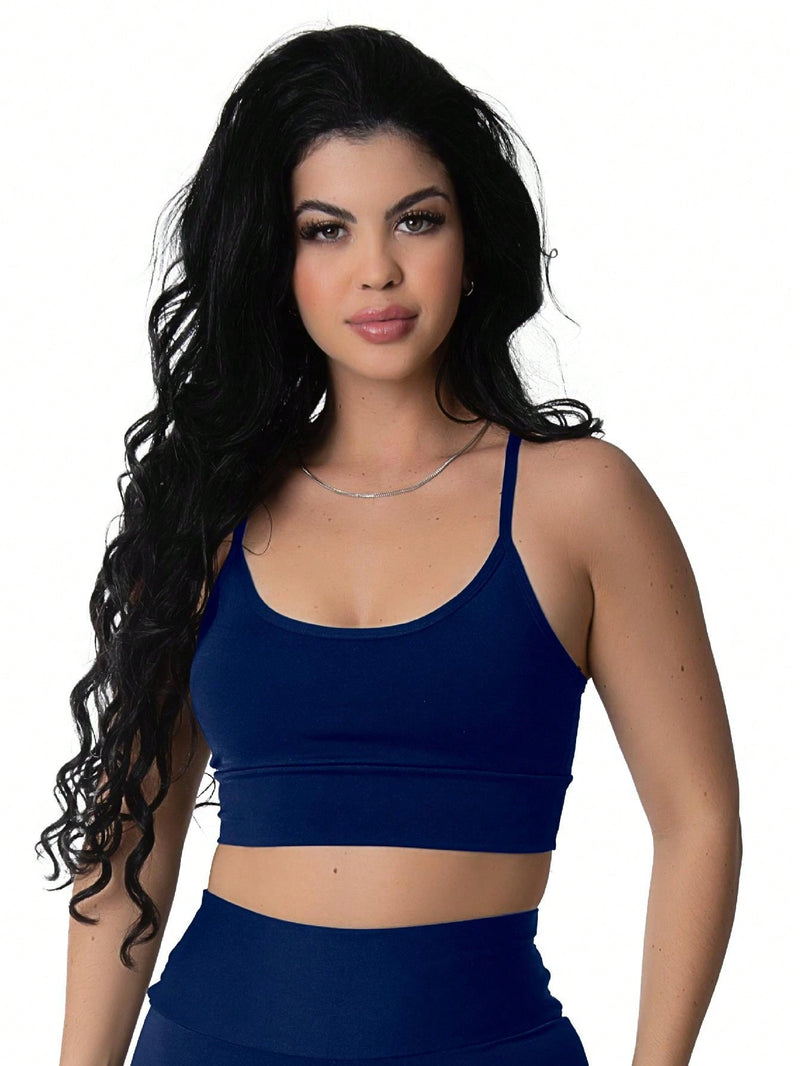 Kit 2 Conjunto Fitness Top Alça e Short bermuda Basic Premium