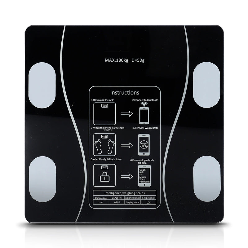 Balança Eletrônica Bluetooth Bioimpedância 180kg- Dolce Home