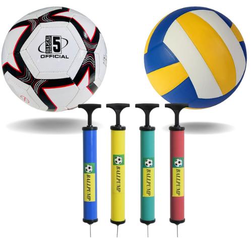 Kit Bola De Volei + Bola De Futbol + Bomba De Ar