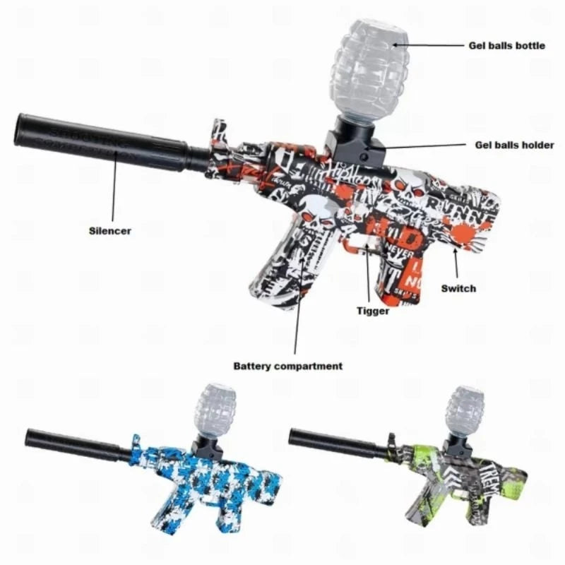 Arma De Gel Metralhadora Ak47 Arminha Bolinha De Gel Orbeez Arma Metralhadora Bolinha De Gel Automatica Elétrica M416