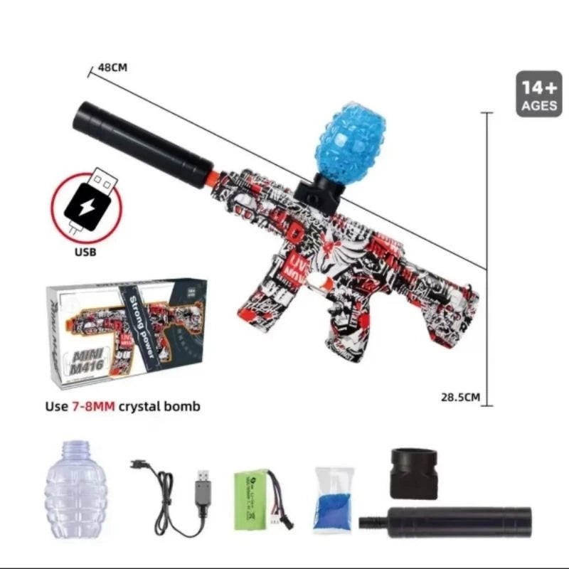 Arma De Gel Metralhadora Ak47 Arminha Bolinha De Gel Orbeez Arma Metralhadora Bolinha De Gel Automatica Elétrica M416